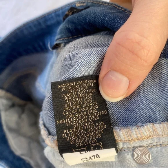 Catherine Malandrino Distressed Blue Skinny Jeans - Picture 6 of 8